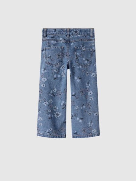 Jeans Name It Menina Nmfrose Wide Aop Jeans 2633-Im