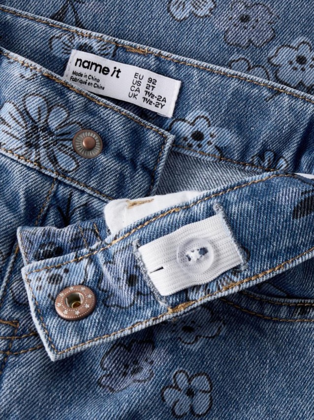 Jeans Name It Menina Nmfrose Wide Aop Jeans 2633-Im