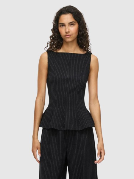 Top Vila Mulher Vimastriba Boat Neck L/s Top Top Vila Mulher Vimastriba Boat Neck L/s Top