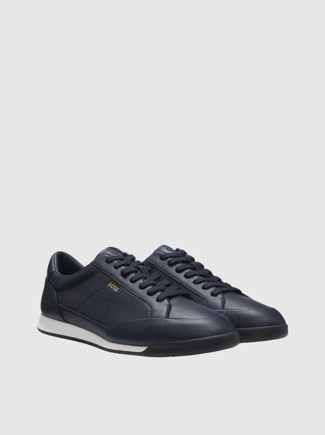 Sapatilha Boss Homem Leather Cow (10283653)
