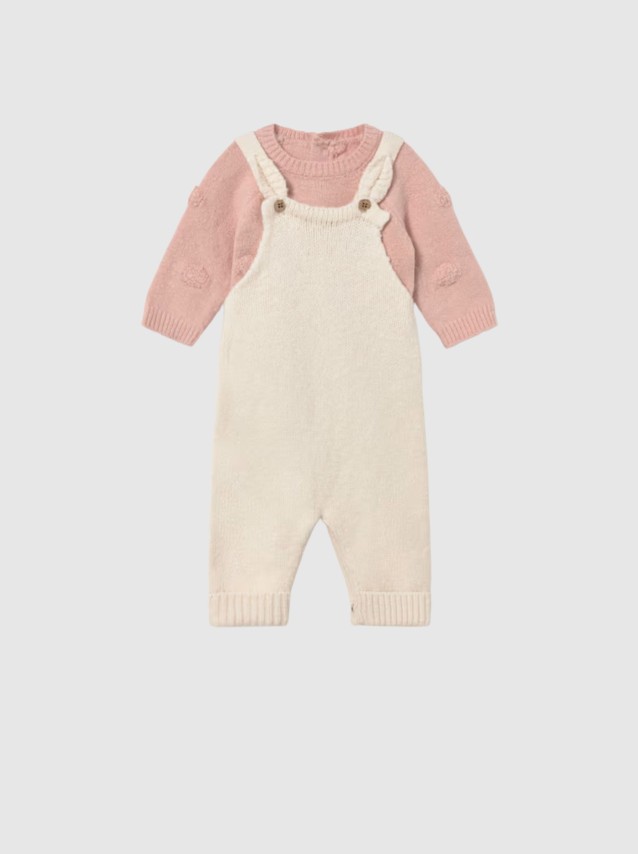 Conjunto 2 Peças Mayoral Menina Conj. Jardineira E Jersey