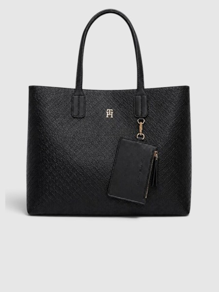 Mala Tommy Hilfiger Mulher Th Icon Satchel Mono Mala Tommy Hilfiger Mulher Th Icon Satchel Mono