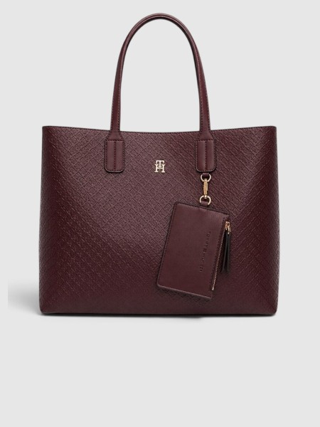 Mala Tommy Hilfiger Mulher Th Icon Satchel Mono Mala Tommy Hilfiger Mulher Th Icon Satchel Mono