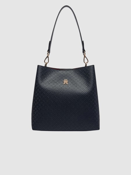 Mala Tommy Hilfiger Mulher Th Icon Shoulder Bag Mono Mala Tommy Hilfiger Mulher Th Icon Shoulder Bag Mono