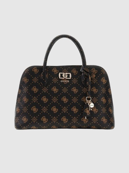 Mala Guess Mulher Emelie Logo 2 Comp Satchel Mala Guess Mulher Emelie Logo 2 Comp Satchel