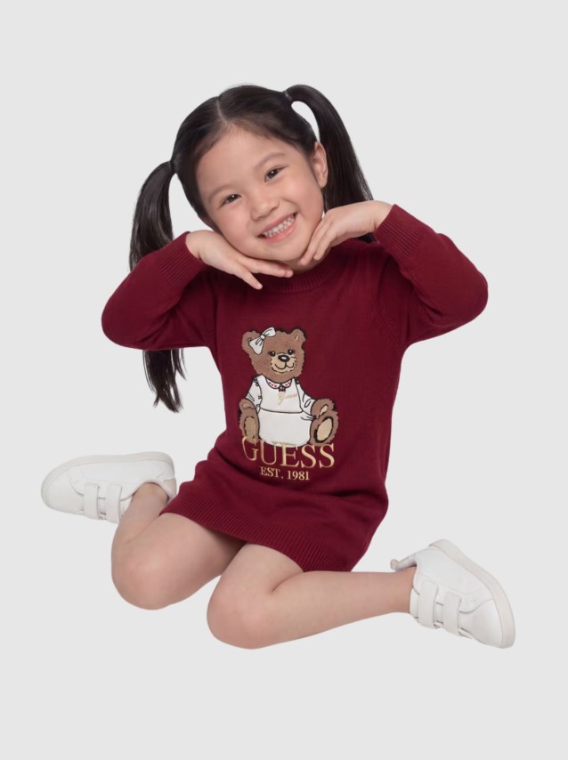 Vestido Guess Menina Ls Sweater Dress