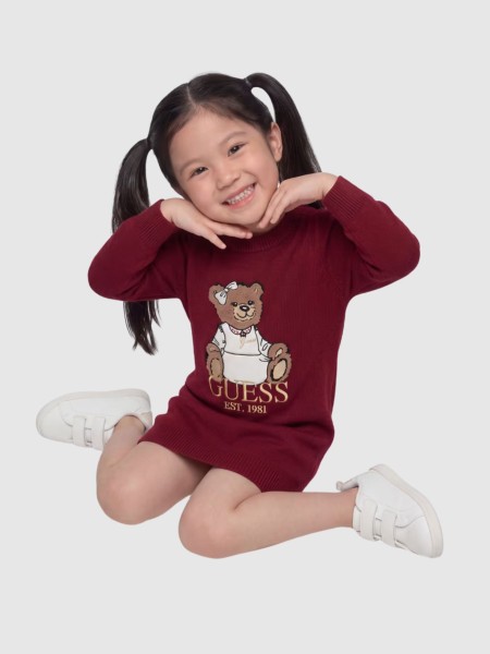 Vestido Guess Menina Ls Sweater Dress Vestido Guess Menina Ls Sweater Dress
