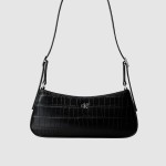 Mala Calvin Klein Mulher Ck Croc Small Shoulder Bag