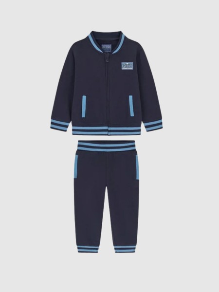 Conjunto 2 Pe�as Guess Menino Set Ls Active Top W/zip + Pant