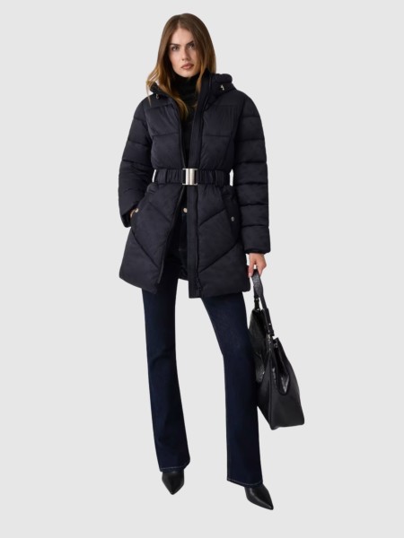 Kispo Guess Mulher New Imma Logo Midi Puffer Kispo Guess Mulher New Imma Logo Midi Puffer