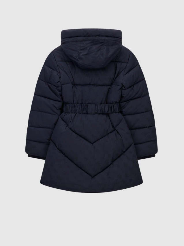 Kispo Guess Mulher New Imma Logo Midi Puffer