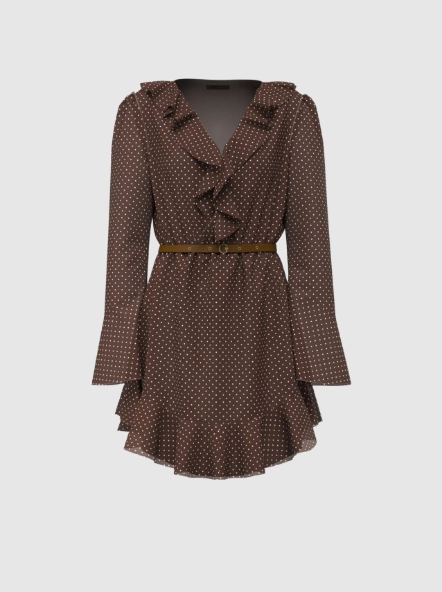 Vestido Guess Mulher Ls Emy Belted Dress