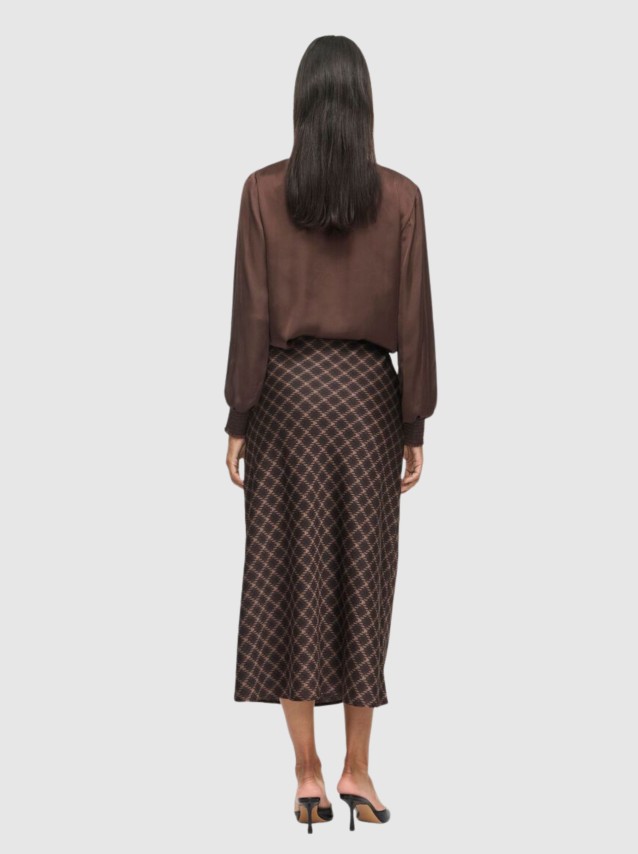 Saia Vila Mulher Viellette Hw Midi Skirt - Noos