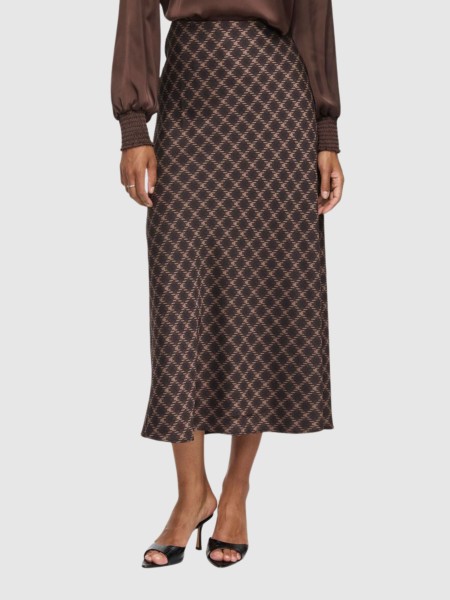 Saia Vila Mulher Viellette Hw Midi Skirt - Noos