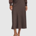 Saia Vila Mulher Viellette Hw Midi Skirt - Noos