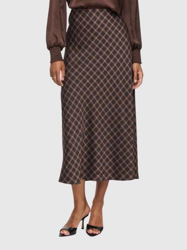 Saia Vila Mulher Viellette Hw Midi Skirt - Noos
