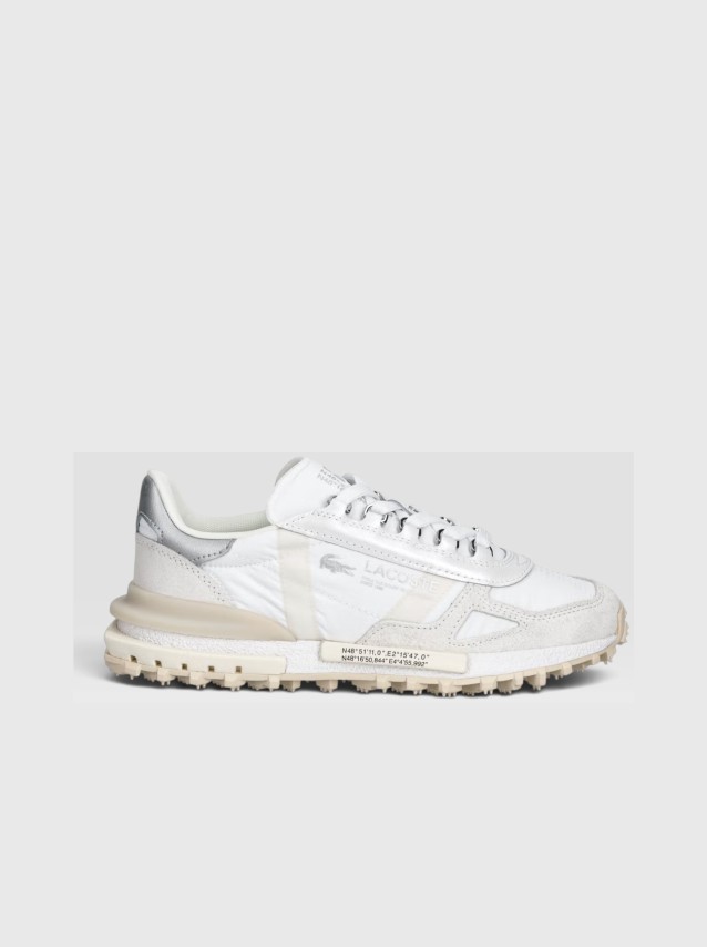Sapatilha Lacoste Mulher Womens Elite Active Silver & Cream Pack Sneakers