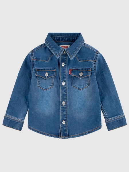 Camisa Menino Lw-L/s Woven Top Levis