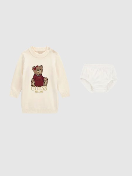 Vestido Guess Menina Ls Sweater Dress + Panty Vestido Guess Menina Ls Sweater Dress + Panty