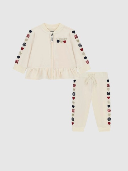 Conjunto 2 Peças Guess Menina Set_ Ls Cardigan + Sweater Pan Conjunto 2 Peças Guess Menina Set_ Ls Cardigan + Sweater Pan