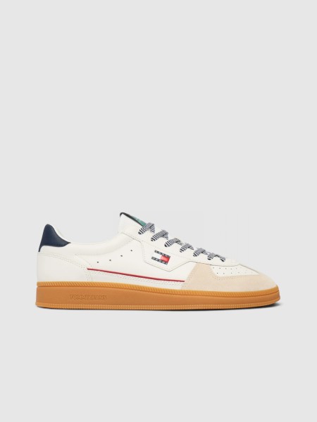 Sapatilha Tommy Jeans Homem The Greenwhch Edge Leather Sapatilha Tommy Jeans Homem The Greenwhch Edge Leather