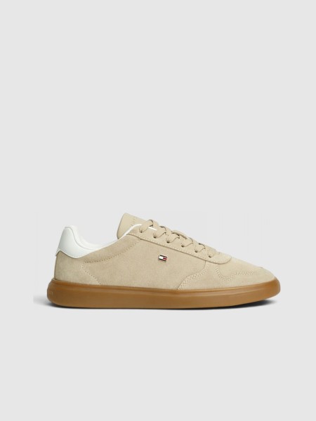 Sapatilha Tommy Hilfiger Mulher Th Icon Court Light Suede Sapatilha Tommy Hilfiger Mulher Th Icon Court Light Suede