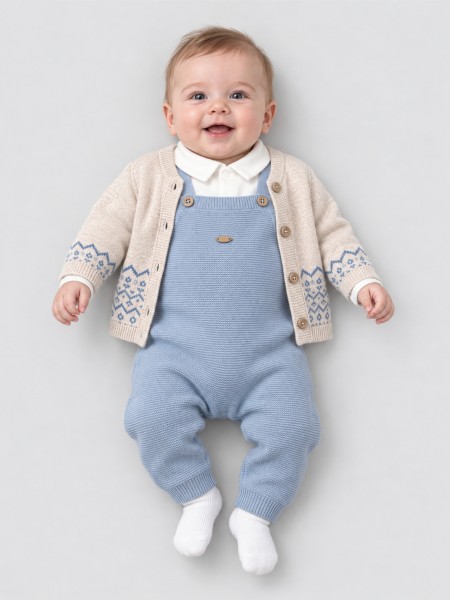 Conjunto Mayoral Menino Conj. Jardineira Tricot Conjunto Mayoral Menino Conj. Jardineira Tricot