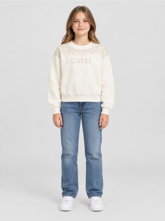 Sweatshirt Guess Menina Relaxed Baby Ls Active Top