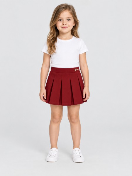 Saia Guess Menina Punto Milano Mini Skort Saia Guess Menina Punto Milano Mini Skort