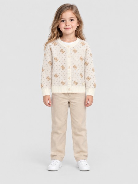 Casaco Guess Menina Ls Cardigan Casaco Guess Menina Ls Cardigan