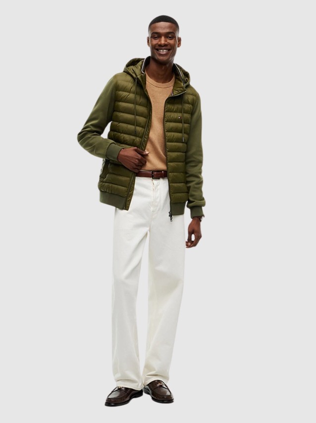 Casaco Tommy Hilfiger Homem Mix Media Rwb Reg Hooded Zt