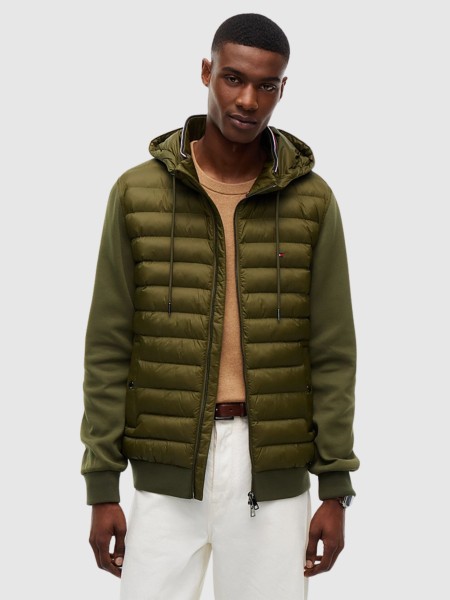 Casaco Tommy Hilfiger Homem Mix Media Rwb Reg Hooded Zt