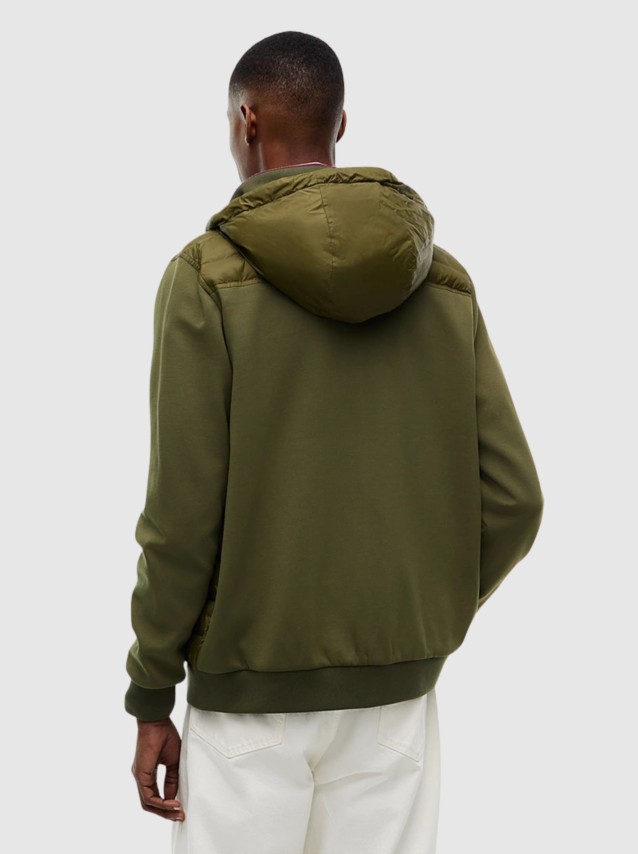 Casaco Tommy Hilfiger Homem Mix Media Rwb Reg Hooded Zt