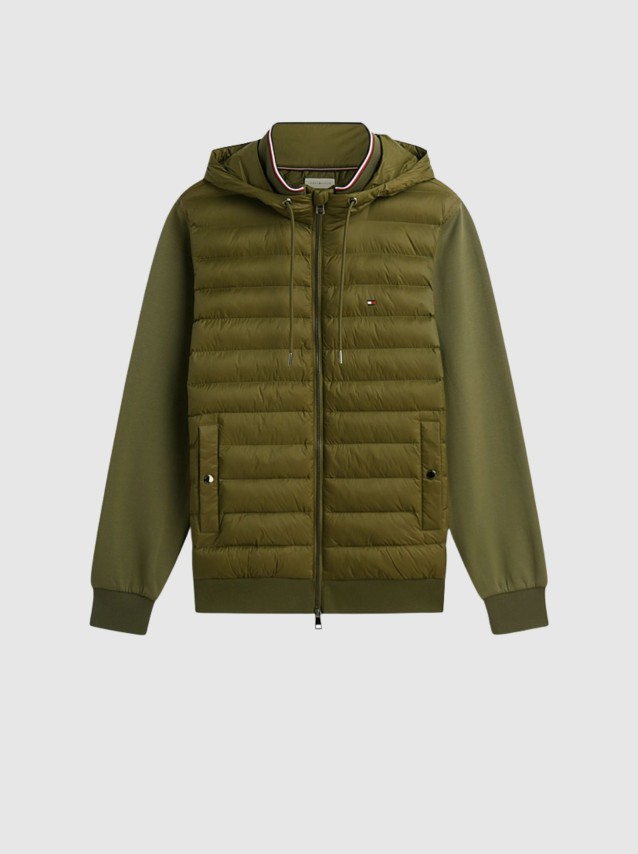 Casaco Tommy Hilfiger Homem Mix Media Rwb Reg Hooded Zt