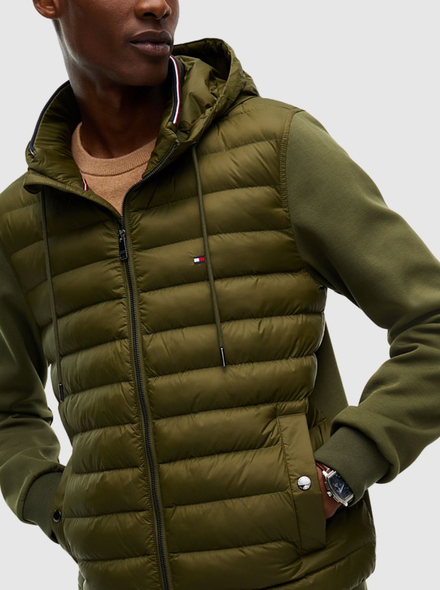 Casaco Tommy Hilfiger Homem Mix Media Rwb Reg Hooded Zt