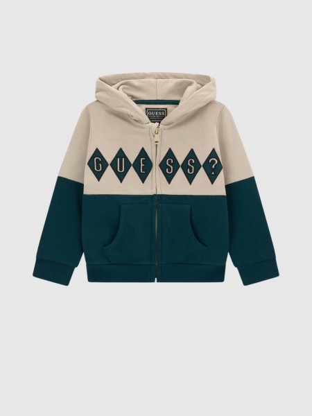 Casaco Guess Menino Hooded Ls Active Top W/zip
