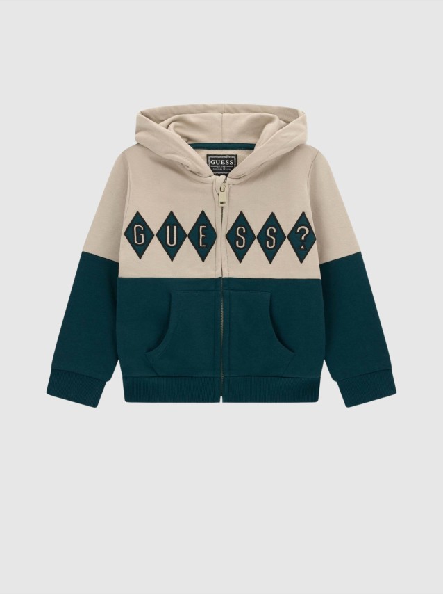 Casaco Guess Menino Hooded Ls Active Top W/zip