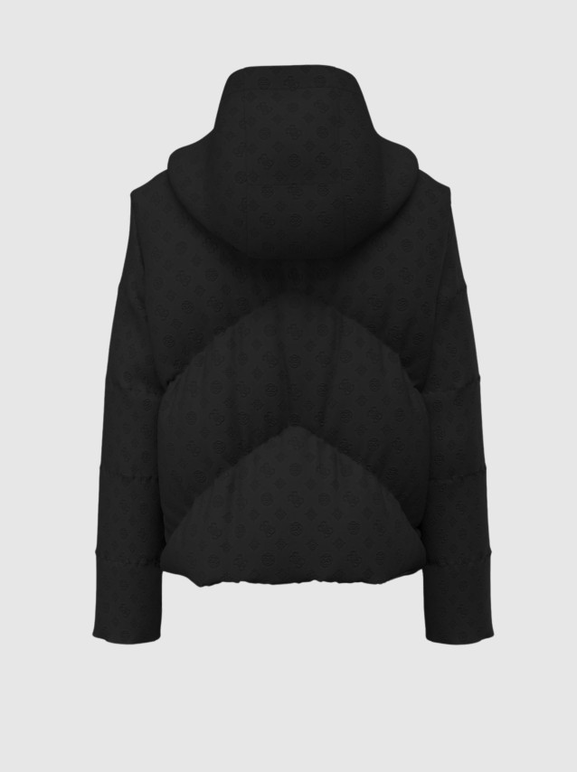 Kispo Guess Mulher New Daisy Crop Logo Puffer