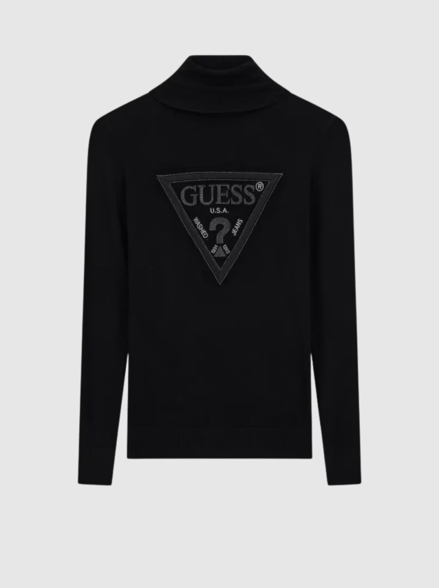 Camisola Guess Mulher Ls Tn Hallie Triangle Logo Swt