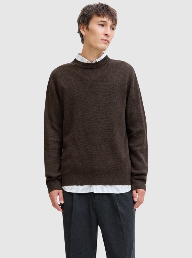 Camisola Jack & Jones Homem Jprblamilano Stitch Knit Crew Neck Sn
