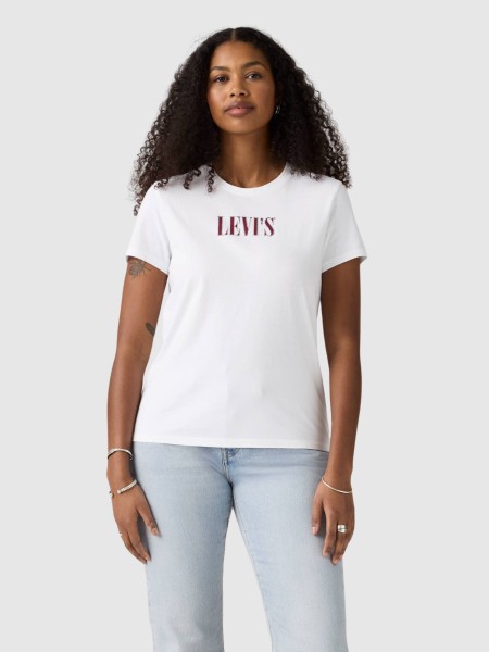 T-Shirt Levis Mulher The Perfect Tee Whites T-Shirt Levis Mulher The Perfect Tee Whites