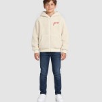 Casaco Guess Menino Faux Fur Hooded Ls Jacket W/ Z