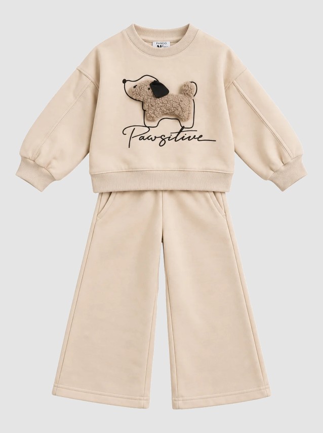 Conjunto 2 Pe�as Mayoral Menina Fato Treino Aplic. Cachorro