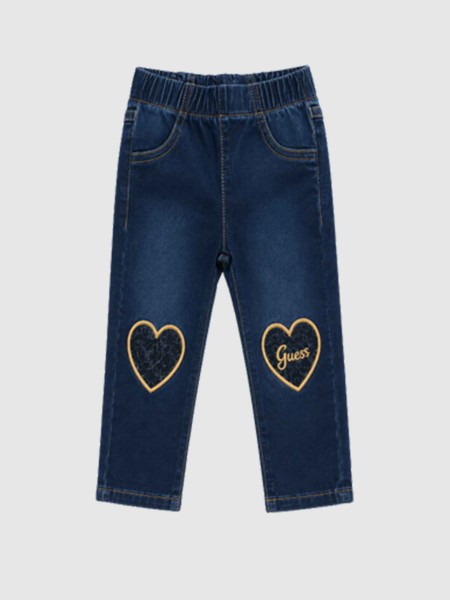 Jeans Guess Menina Regular Paper Bag Stretch Deni