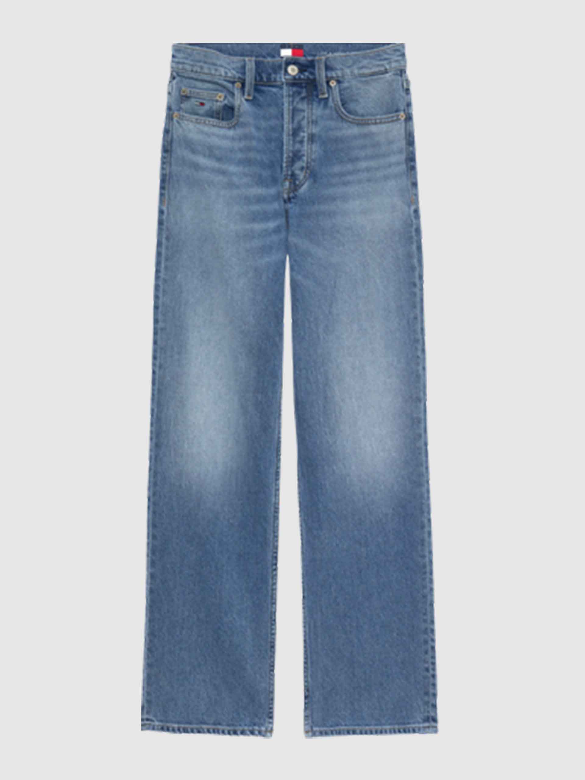 Jeans Tommy Jeans Mulher Layla High Rise Straight Bja138