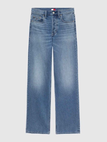 Jeans Tommy Jeans Mulher Layla High Rise Straight Bja138 Jeans Tommy Jeans Mulher Layla High Rise Straight Bja138