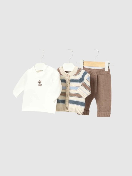 Conjunto Mayoral Menino Conj. Calça 3 Peças Tricô Conjunto Mayoral Menino Conj. Calça 3 Peças Tricô