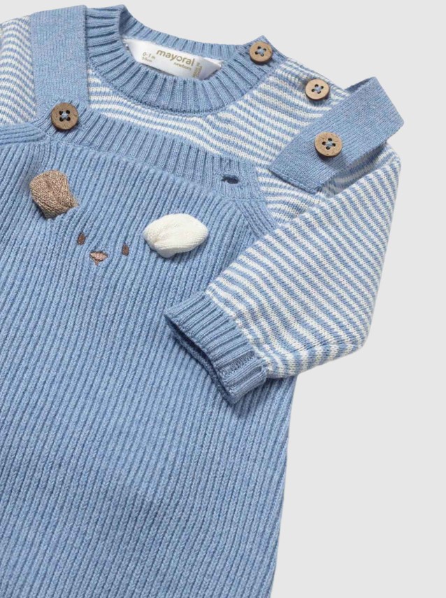 Conjunto Mayoral Menino Conj. Jardineira Tricot