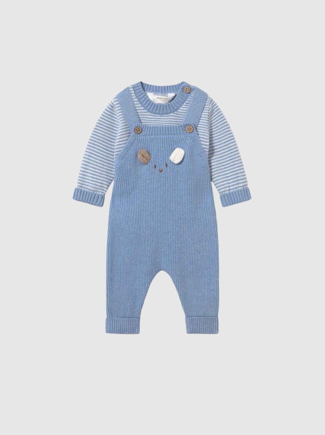 Conjunto Mayoral Menino Conj. Jardineira Tricot