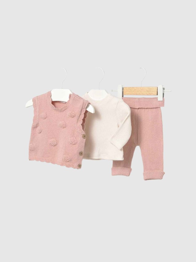 Conjunto 3 Peças Mayoral Menina Conj. Leggings Tricot